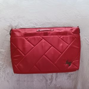 Lug Flare 2 Crossbody with two straps - Poppy Red